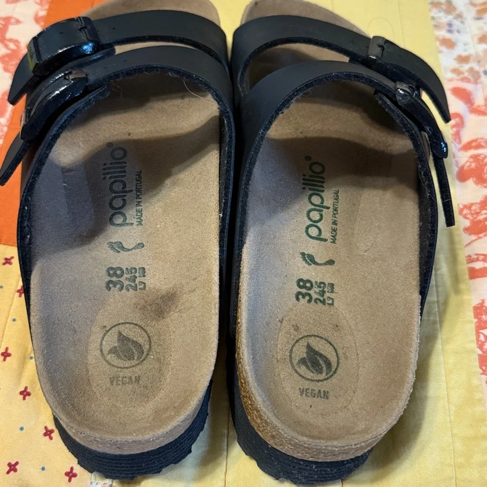 Women’s size 38 Black platform Birkenstocks - Picture 4 of 4